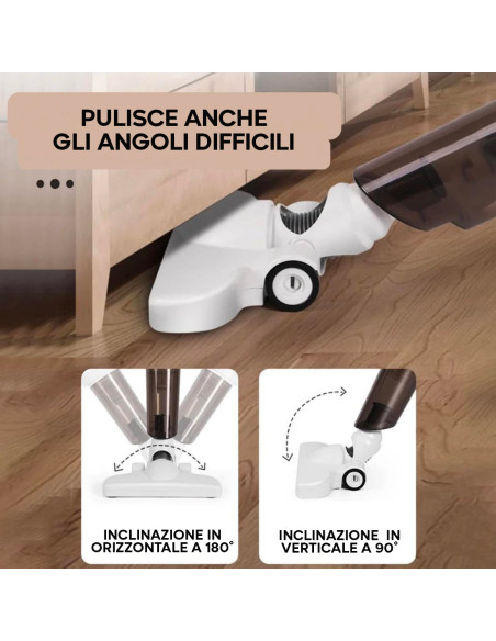 Aspirapolvere Senza Fili Portatile Multifunzione Ricaricabile USB con Filtro