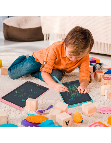 Lavagna Elettronica LCD 12" Tavoletta Grafica Scrittura Cancellabile per Bambini