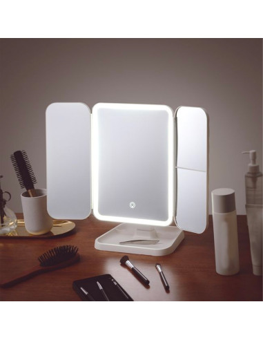 Specchio Cosmetico LED Make UP Ricaricabile...