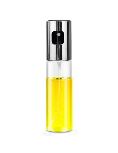 Dispenser Olio Spray Nebulizzatore 100ml Vetro Spruzzatore Olio Friggitrice Aria Argento