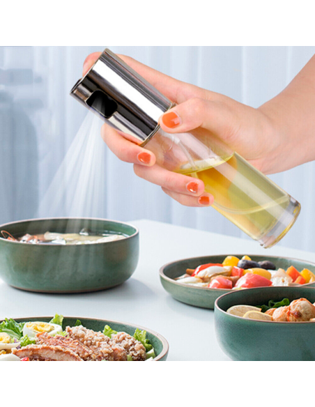 Dispenser Olio Spray Nebulizzatore 100ml Vetro Spruzzatore Olio Friggitrice Aria