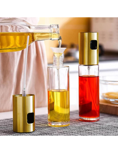 Dispenser Olio Spray Nebulizzatore 100ml Vetro Spruzzatore Olio Friggitrice Aria