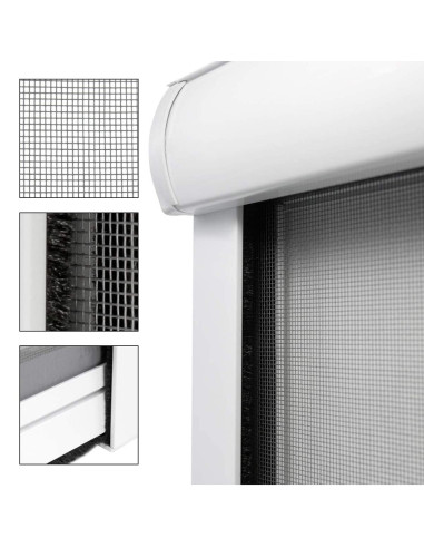 Zanzariera a Rullo 120X170 Riducibile Kit per...