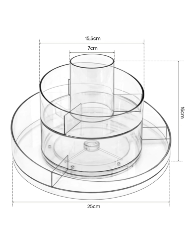 Organizzatore Porta Trucco Trasparente...