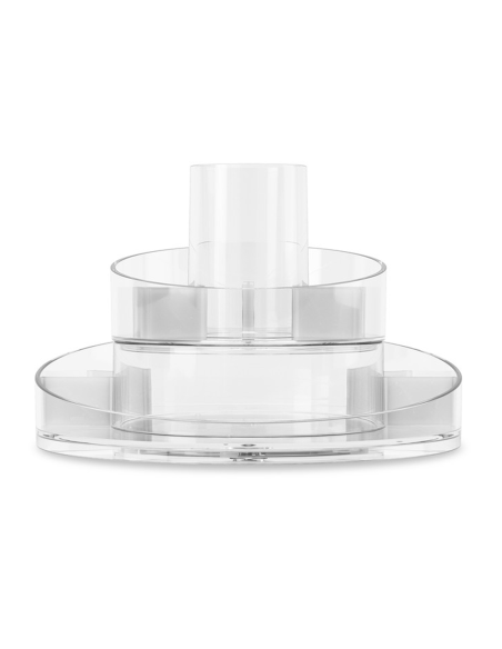 Organizzatore Porta Trucco Trasparente Contenitore Salvaspazio Rotante a 360°