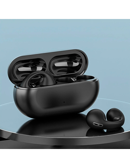 Auricolari Wireless Bluetooth Ricaricabili Conduzione Ossea a Clip per Orecchio