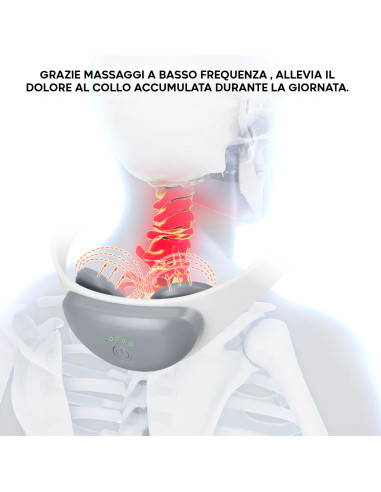 Massaggiatore Scaldacollo Ricaricabile USB...