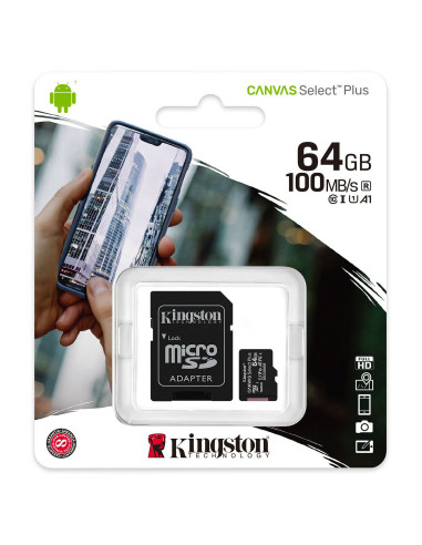 Kingston Canvas Select Plus SDCS2/64GB Scheda...