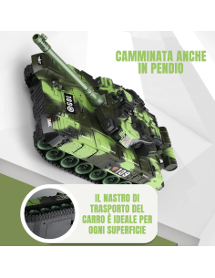 Carro Armato Telecomandato Giocattolo per Bambini Scala... 2