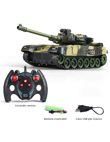 Carro Armato Telecomandato Giocattolo per...