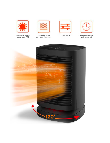 Mini Stufa Elettrica 950W Portatile da...