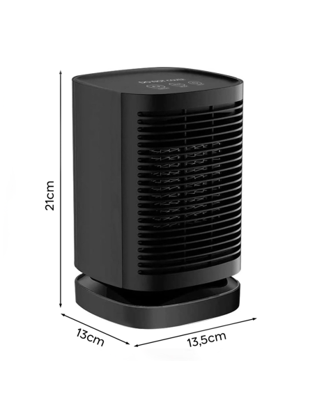 Mini Stufa Elettrica 950W Portatile da Scrivania Termoventilatore Oscillante