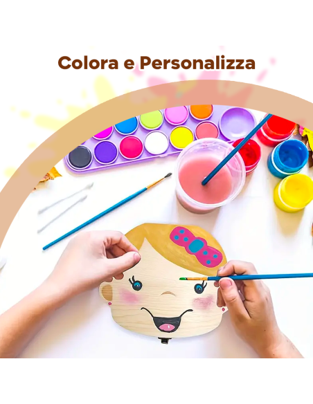 Cofanetto in legno 4221 porta dentini da latte per maschietto e femminuccia