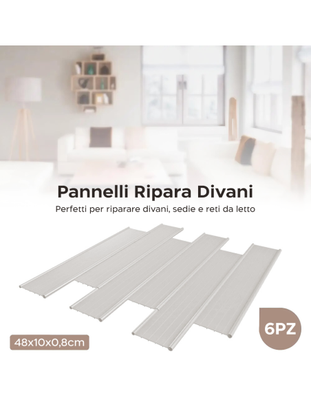 Set 6 pannelli ripara divani e poltrone affossati ripara sedute massimo comfort
