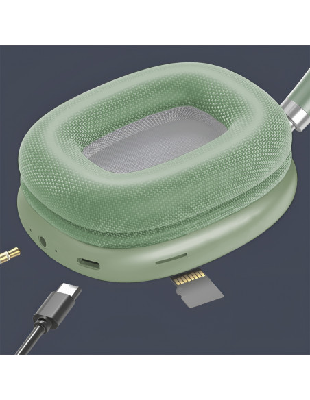 Cuffie Wireless P9 Bluetooth Auricolari Radio Ricaricabili Ingresso MicroSD Card