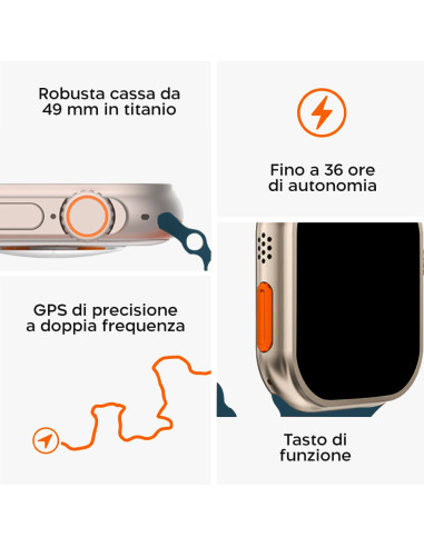 Smartwatch S9 Ultra 49mm Cinturino in Silicone...