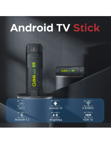 TV Stick Android Ultra HD Connessione Wi-Fi con...