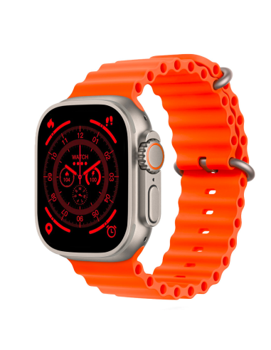 Image of Smartwatch S9 Ultra 49mm Cinturino in Silicone Orologio Digitale Contapassi Arancione052