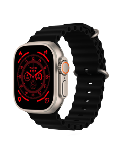 Image of Smartwatch S9 Ultra 49mm Cinturino in Silicone Orologio Digitale Contapassi Nero