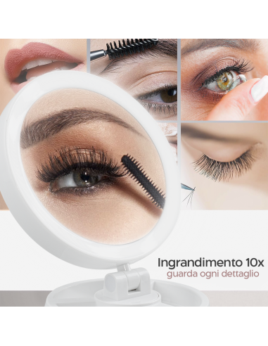 Specchio Cosmetico Retroilluminato a LED Double...