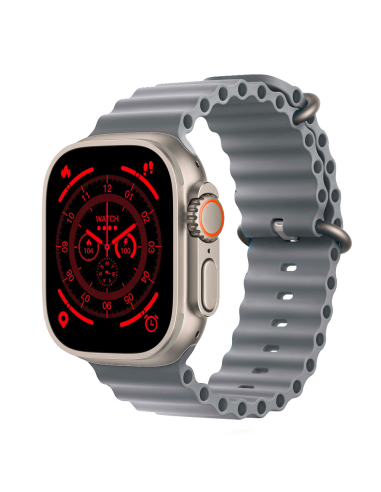 Smartwatch S9 Ultra 49mm Cinturino in Silicone Orologio Digitale Contapassi Grigio