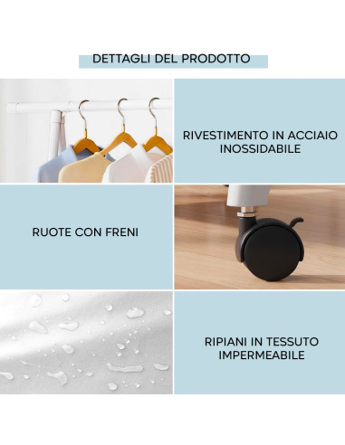 Stand Appendiabiti Mensole Portaoggetti...
