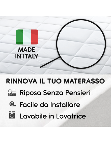 Topper Coprimaterasso Letto 1 Piazza e Mezza...