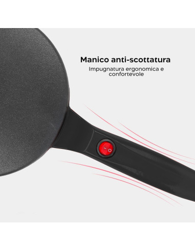 Padella per Crepes e Pancake Creperia Elettrica...