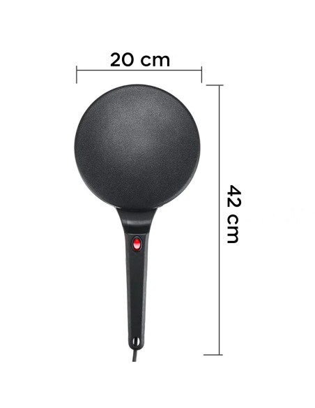 Padella per Crepes e Pancake Creperia Elettrica Rivestimento Antiaderente 600W