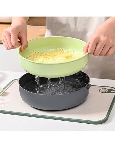 Tritaverdure Multifunzione 9 in 1 Grattugia...