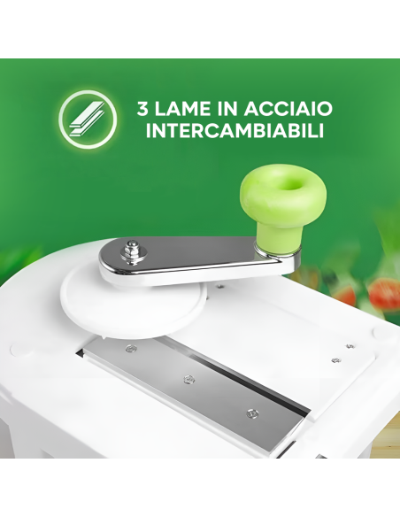 Tritatutto Rotante per Cavolo Multifunzione Grattugia Verdure Manuale in Acciaio