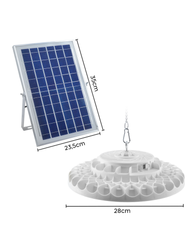 Lampada Plafoniera 156 LED 200W 6000mAh IP66...
