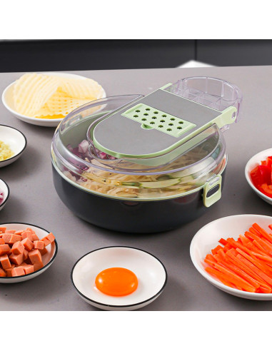 Tritaverdure Multifunzione 9 in 1 Grattugia...