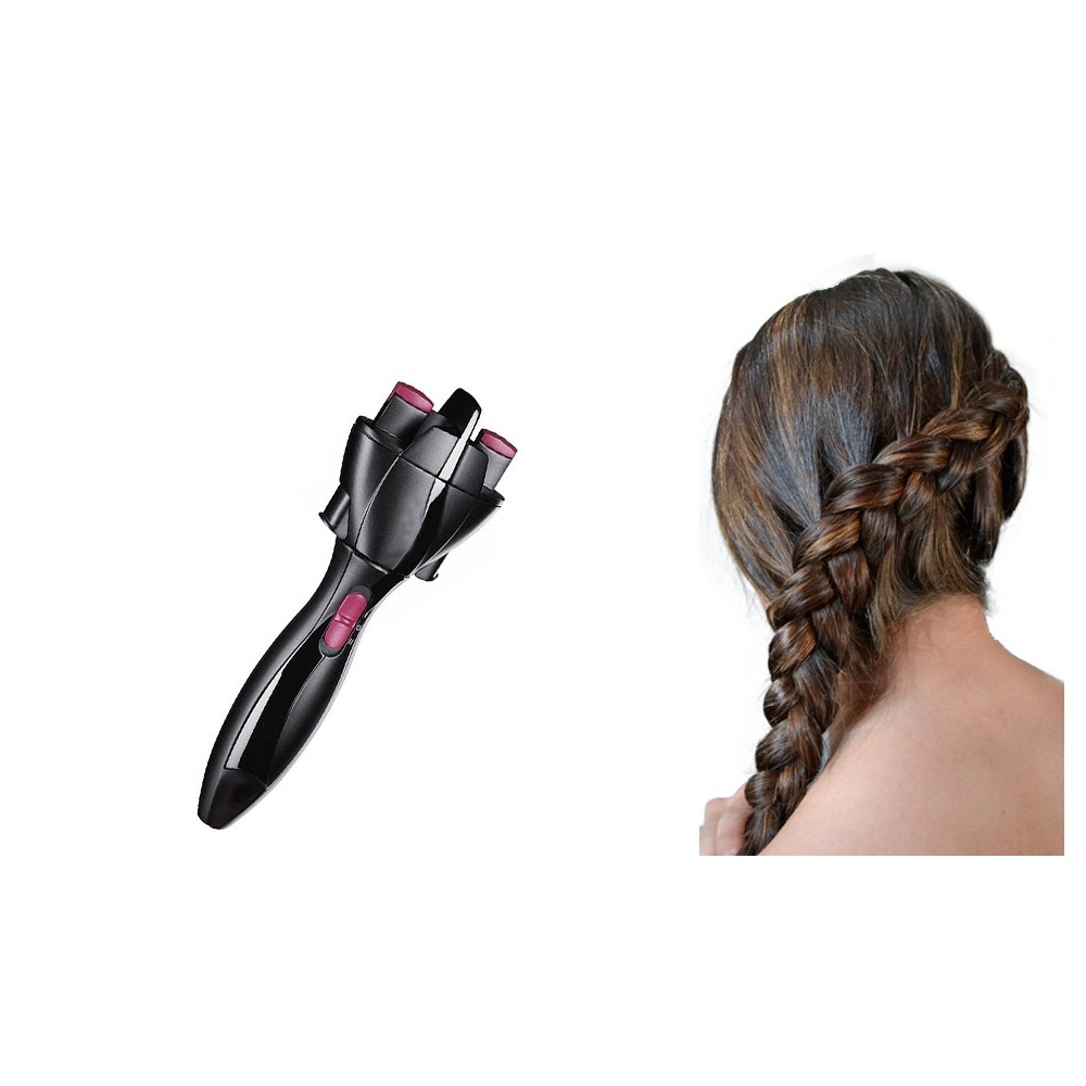 Spazzola rotante per trecce twist torchon elettrica a batterie