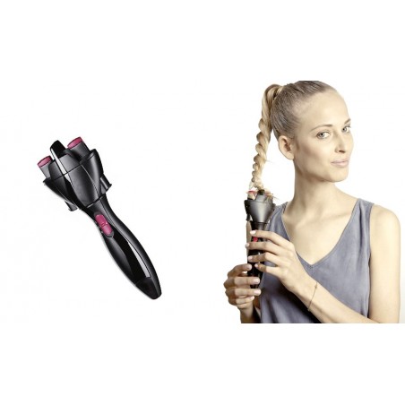 Spazzola rotante per trecce twist torchon elettrica a batterie