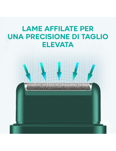 Rasoio Barba e Basette da Uomo Ricaricabile USB...