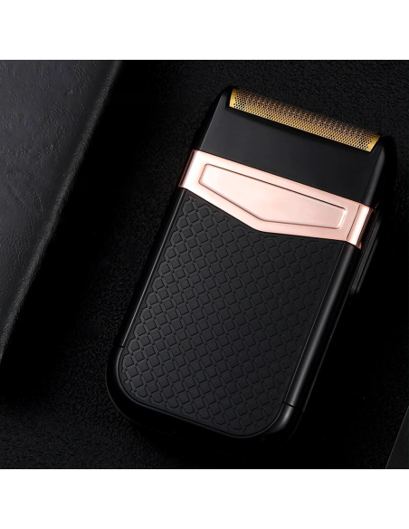 Rasoio Uomo Ricaricabile USB Portatile Impermeabile Doppia Testina di Ricambio