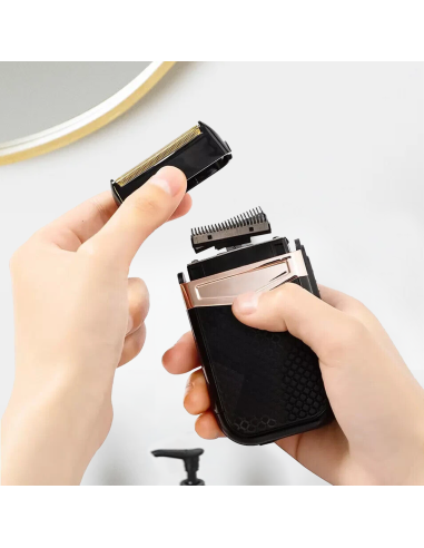 Rasoio Uomo Ricaricabile USB Portatile...