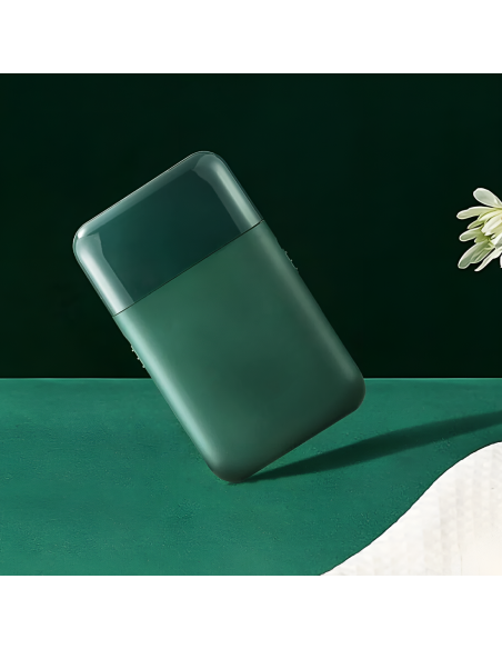 Rasoio Barba e Basette da Uomo Ricaricabile USB e Portatile Testina di Ricambio