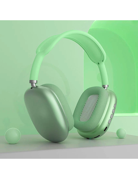 Cuffie Wireless P9 Bluetooth Auricolari Radio Ricaricabili Ingresso MicroSD Card