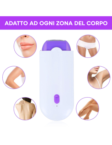 Epilazione Viso e Corpo Portatile Ricaricabile...