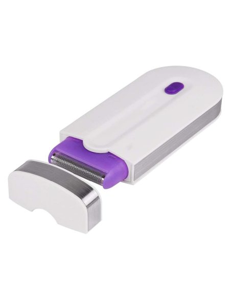 Epilazione Viso e Corpo Portatile Ricaricabile USB Trimmer con Luce e 2 Testine