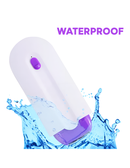 Epilazione Viso e Corpo Portatile Ricaricabile USB Trimmer con Luce e 2 Testine