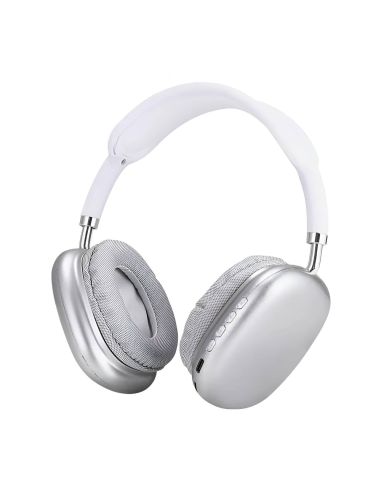 Cuffie Wireless P9 Bluetooth Auricolari Radio Ricaricabili Ingresso MicroSD Card Grigio