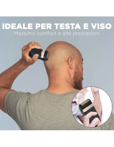 Rasoio Uomo Ricaricabile USB Portatile...