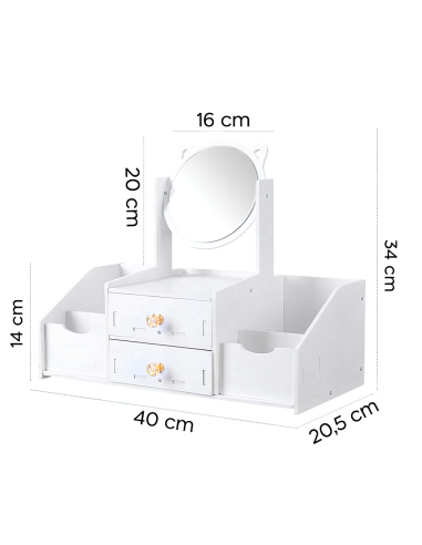 Toeletta da Tavolo Porta Trucco Gioielli...