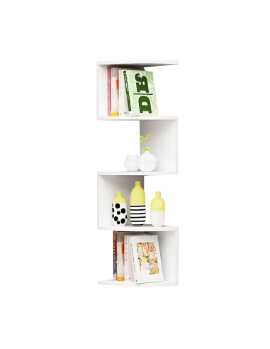 Scaffale Mensola Angolare da Parete Bianco...