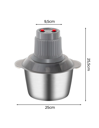Tritacarne e Verdura Multifunzione 400W Ciotola...