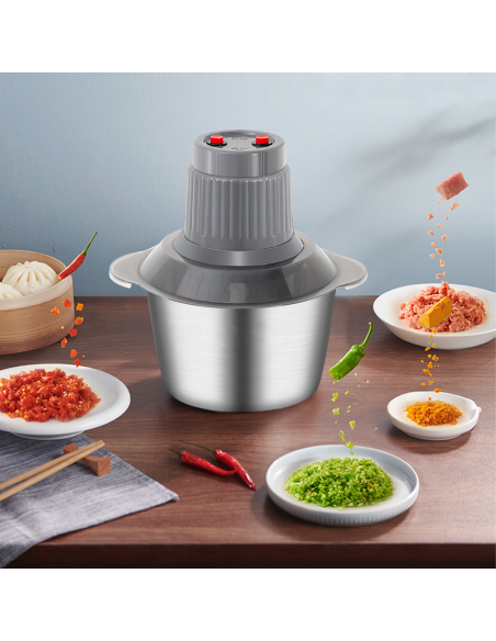 Tritacarne e Verdura Multifunzione 400W Ciotola da 3lt Trita Sminuzza e Mescola