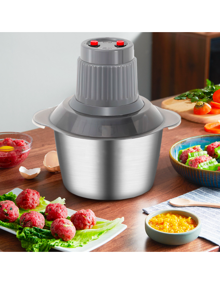 Tritacarne e Verdura Multifunzione 400W Ciotola da 3lt Trita Sminuzza e Mescola